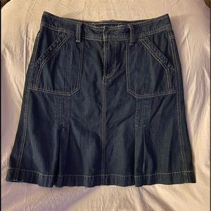 Sonoma life+style a-line pleated denim skirt.